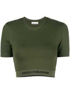 укороченная футболка с логотипом Paco Rabanne