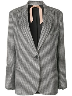 checked structured blazer Nº21