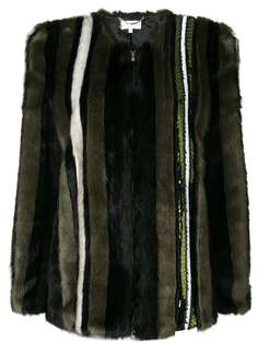 sequin-embellished faux fur jacket Patrizia Pepe