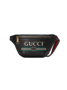 маленькая поясная сумка с принтом Gucci