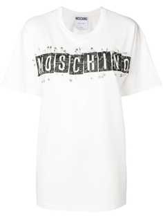 logo safety pin applique T-shirt Moschino