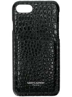 iPhone 8 crocodile embossed case Saint Laurent