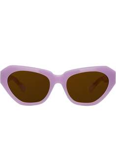 солнцезащитные очки 'Dries Van Noten' в оправе "кошачий глаз" Linda Farrow