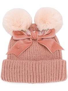 pom-pom beanie hat Ca4la