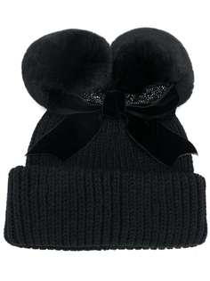 pom-pom beanie hat Ca4la