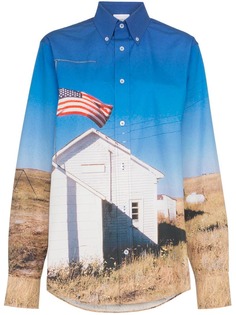 school flag print cotton shirt Calvin Klein Jeans Est. 1978