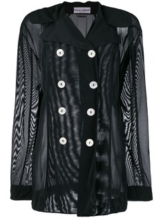 прозрачная двубортная куртка Dolce & Gabbana Vintage