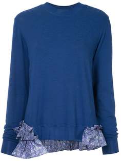longsleeved ruffle detailed jumper Clu