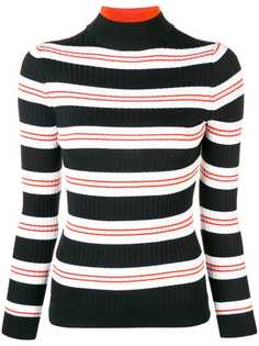 приталенный свитер в полоску Courrèges
