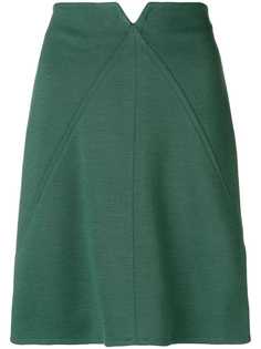 короткая юбка с завышенной талией Courrèges