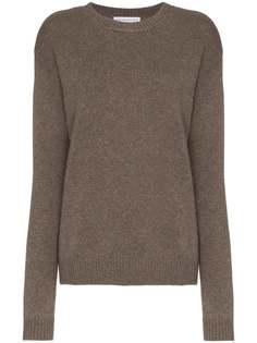 taupe oversized cashmere-blend sweater Alexandra Golovanoff