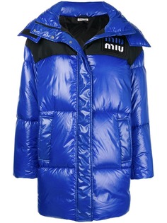 дутая куртка в стиле оверсайз Miu Miu