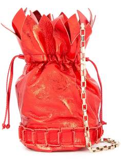 leaf trim bucket bag Tomasini