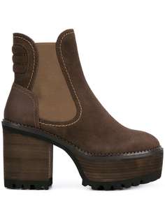 ботинки-челси на наборном каблуке See By Chloé