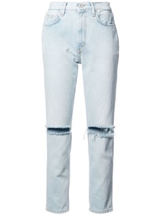 джинсы скинни с рваными деталями Heron Preston