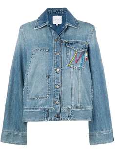 джинсовая куртка с вышивкой Mira Mikati
