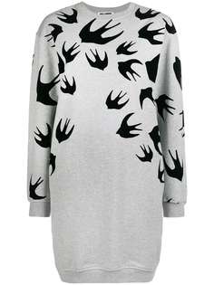 swallow print dress McQ Alexander McQueen