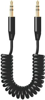 Кабель аудио DEPPA Jack 3.5 (m) - Jack 3.5 (m) , 1.2м, GOLD черный [72155]