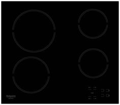 Варочная панель HOTPOINT-ARISTON HR 631 C, электрическая, независимая, черный