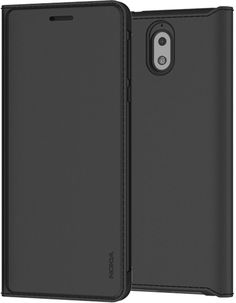 Чехол (флип-кейс) NOKIA Flip Cover CP-306, для Nokia 3.1, черный [1a21t5v00va]