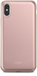 Чехол (клип-кейс) Moshi iGlaze, для Apple iPhone X, розовый [99mo101301] Noname