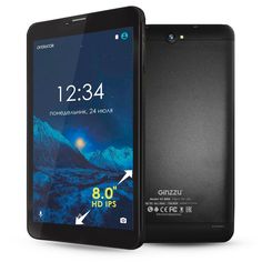 Планшет GINZZU GT-8005, 1GB, 8GB, 3G, Android 6.0 черный [00-00000831]