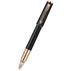 Ручка 5й пишущий узел Parker Ingenuity S F501 (S0959060) корпус:Black Rubber PGT F черные чернила