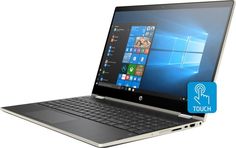 Ноутбук-трансформер HP Pavilion x360 15-cr0001ur, 15.6&quot;, Intel Pentium 4415U 2.3ГГц, 4Гб, 1000Гб, Intel HD Graphics 610, Windows 10, 4GZ65EA, золотистый