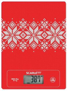 Весы кухонные SCARLETT SC-KS57P40, рисунок/снежинки