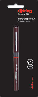 Ручка капиллярная Rotring Tikky Graphic (1904755) 0.7мм черные чернила