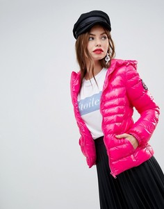 Блестящее утепленное пальто Brave Soul Everett - Розовый
