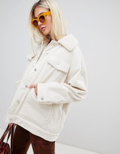 Вельветовая куртка Weekday - Белый