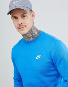 Синий свитшот с логотипом Nike Club 804340-403 - Синий