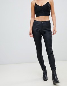 Зауженные джинсы с покрытием Glamorous - Черный