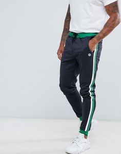 Комбинируемые спортивные штаны с полосками по бокам Blend - Темно-синий