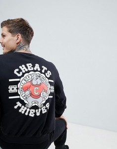 Свитер с принтом Cheats & Thieves - Черный