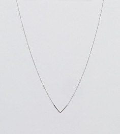 Серебряное ожерелье с подвеской в виде треугольника DesignB - Серебряный