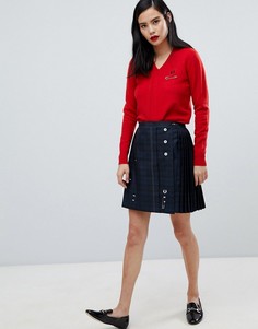 Юбка в клетку тартан Fred Perry x Le Kilt - Черный