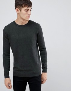 Трикотажный джемпер цвета хаки Pull&Bear Join Life - Зеленый Pull&;Bear