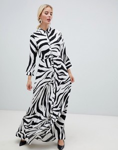 Платье-рубашка с принтом Y.A.S - Мульти