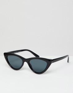 Черные солнцезащитные очки кошачий глаз AJ Morgan - Черный