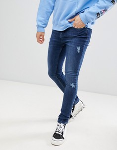 Синие обтягивающие джинсы Brooklyn Supply Co - Синий