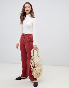 Узкие брюки клеш Free People - Оранжевый