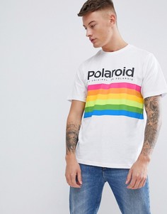 Белая футболка с принтом Polaroid Pull&Bear - Белый Pull&;Bear