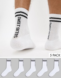 Набор из 5 пар белых носков SWEET SKTBS - Белый