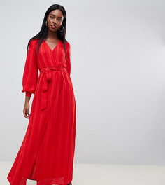 Красное платье макси с поясом Missguided Tall - Красный
