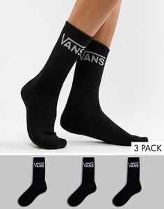3 пары черных носков Vans - Фиолетовый