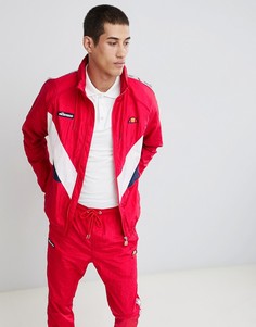 Красная спортивная куртка с полосой из ленты ellesse Gerano - Красный