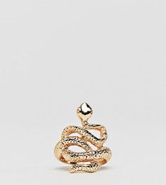 Кольцо со змеей DesignB London - Золотой