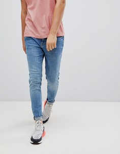 Синие джинсы-морковки Pull&Bear - Синий Pull&;Bear